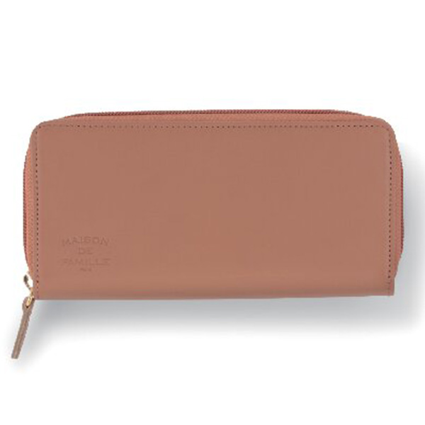 メゾン・ドゥ・ファミーユ ラウンド長財布(ブラウン)