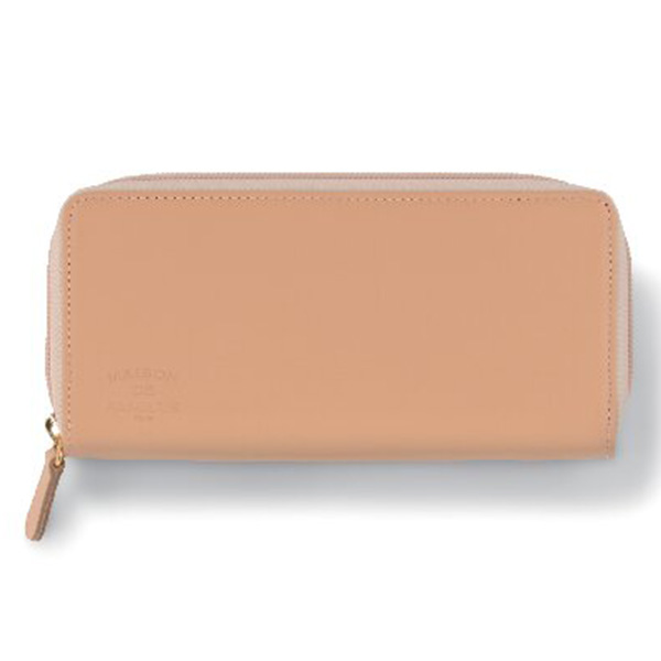 メゾン・ドゥ・ファミーユ ラウンド長財布(ベージュ)