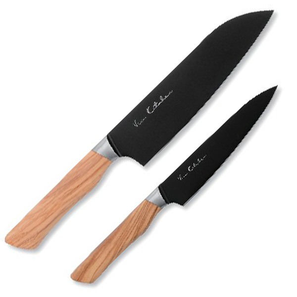 バイアキッチン オリーブブラックキッチンナイフ2点セット