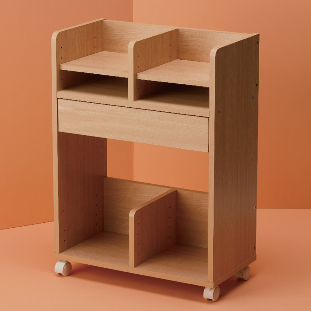 シンプル収納ワゴン(ナチュラル)