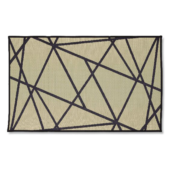イケヒコ・コーポレーション い草マット 幾何柄(ナチュラル)