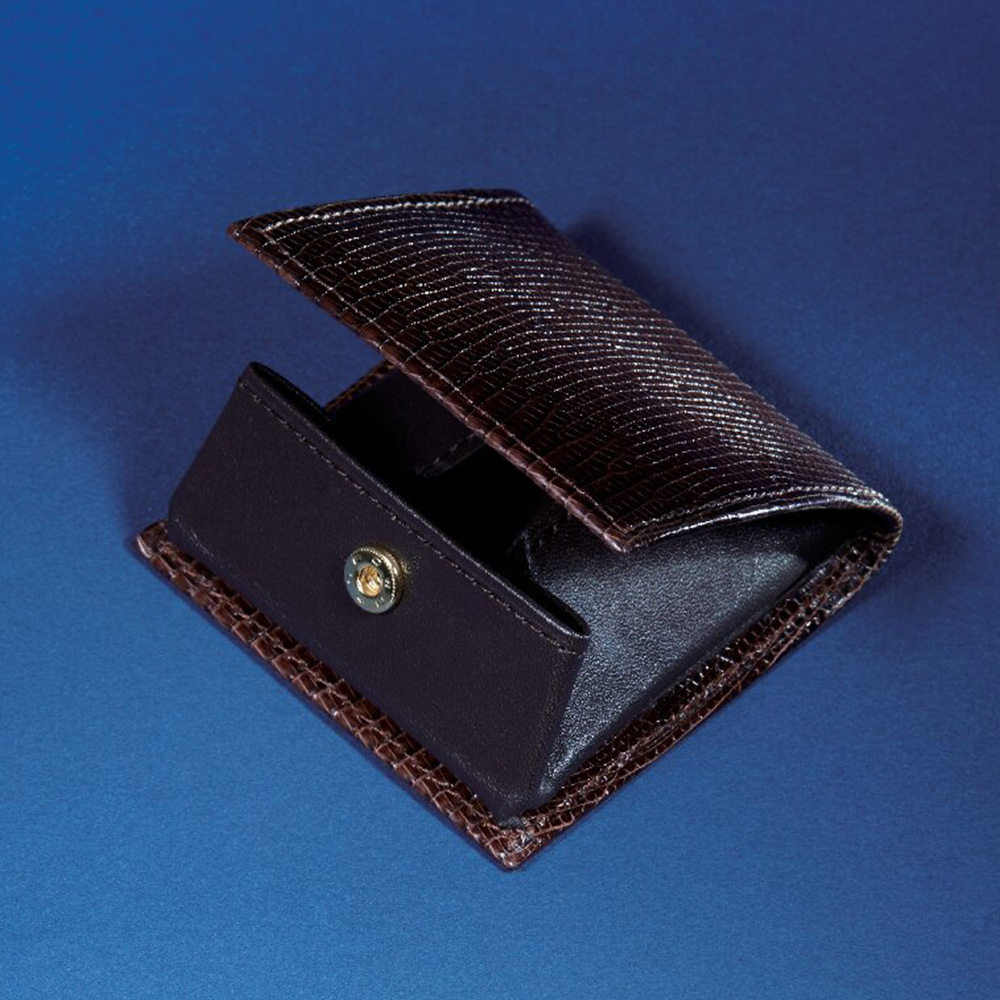 ファゴット リザードBOX型小銭入(ブラウン)