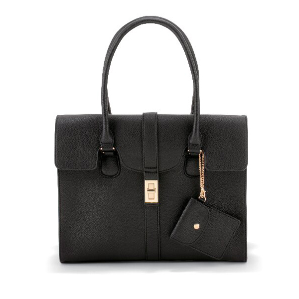 アークドール ターンロック被せトートバッグ(ブラック)