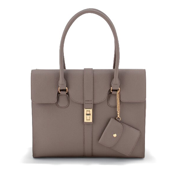 アークドール ターンロック被せトートバッグ(ベージュ)