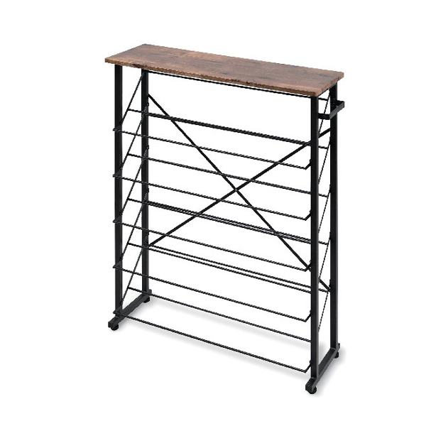 シューズラック(ヴィンテージ風ブラウン)