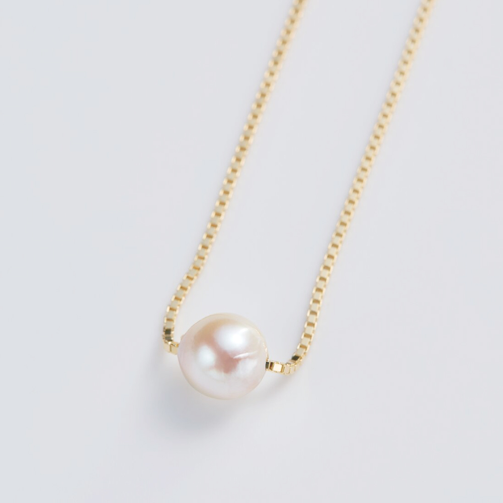 エッセンシャル オブ ライフ アコヤ真珠バロック1個付きネックレス