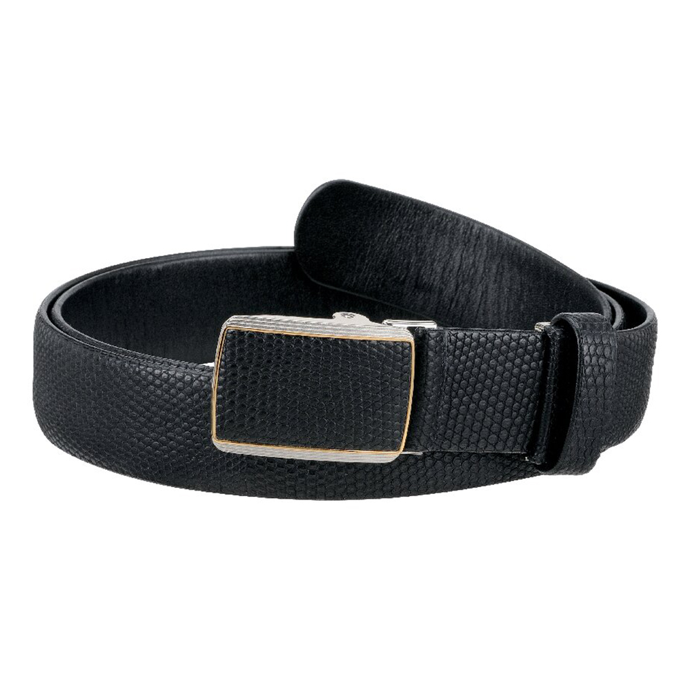 リザード革 メンズベルト(ブラック)