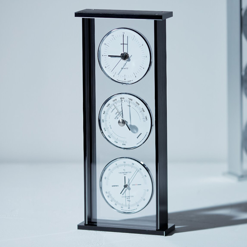スーパーEXギャラリー気象計・時計 (ブラック)