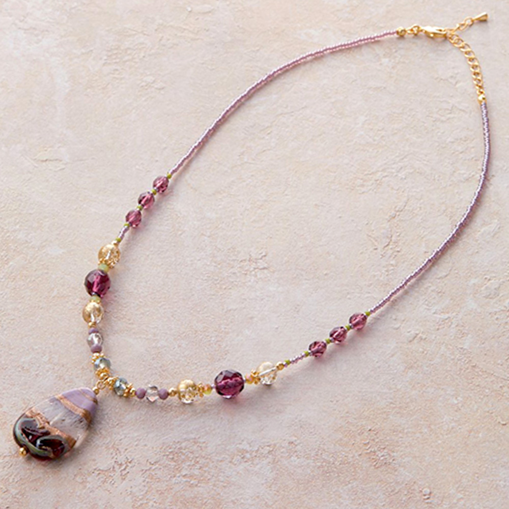 ヴェネチアンガラスネックレス