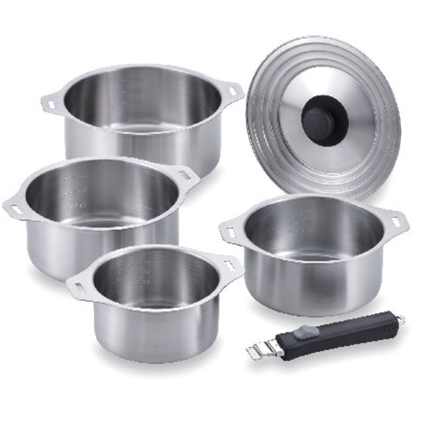 燕三 IH対応 着脱式鍋4点セット