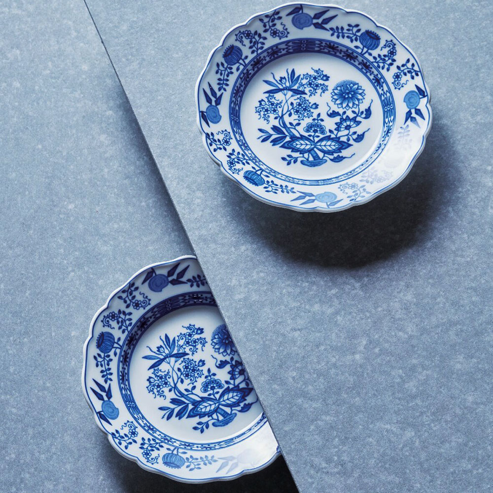 フッチェンロイター ブルーオニオン プレート5枚セット