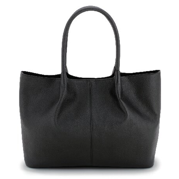 石井猛雄  牛革手提げバッグ(ブラック)