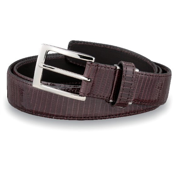 ピン式リザードベルト(ブラウン)