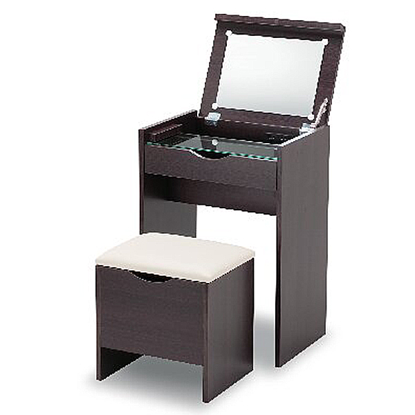 ドレッサー(木目調ダークブラウン)