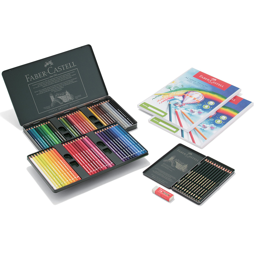 ファーバーカステル アルブレヒト・デューラー水彩色鉛筆60色 スケッチ5点セット