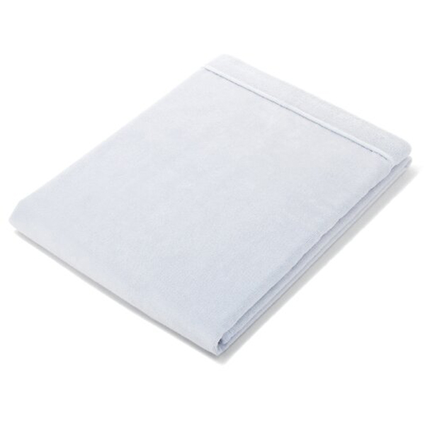 ふんわり衿付きシール織綿毛布(グレー)