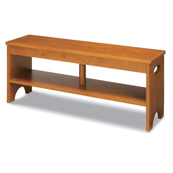 天然木玄関ベンチ