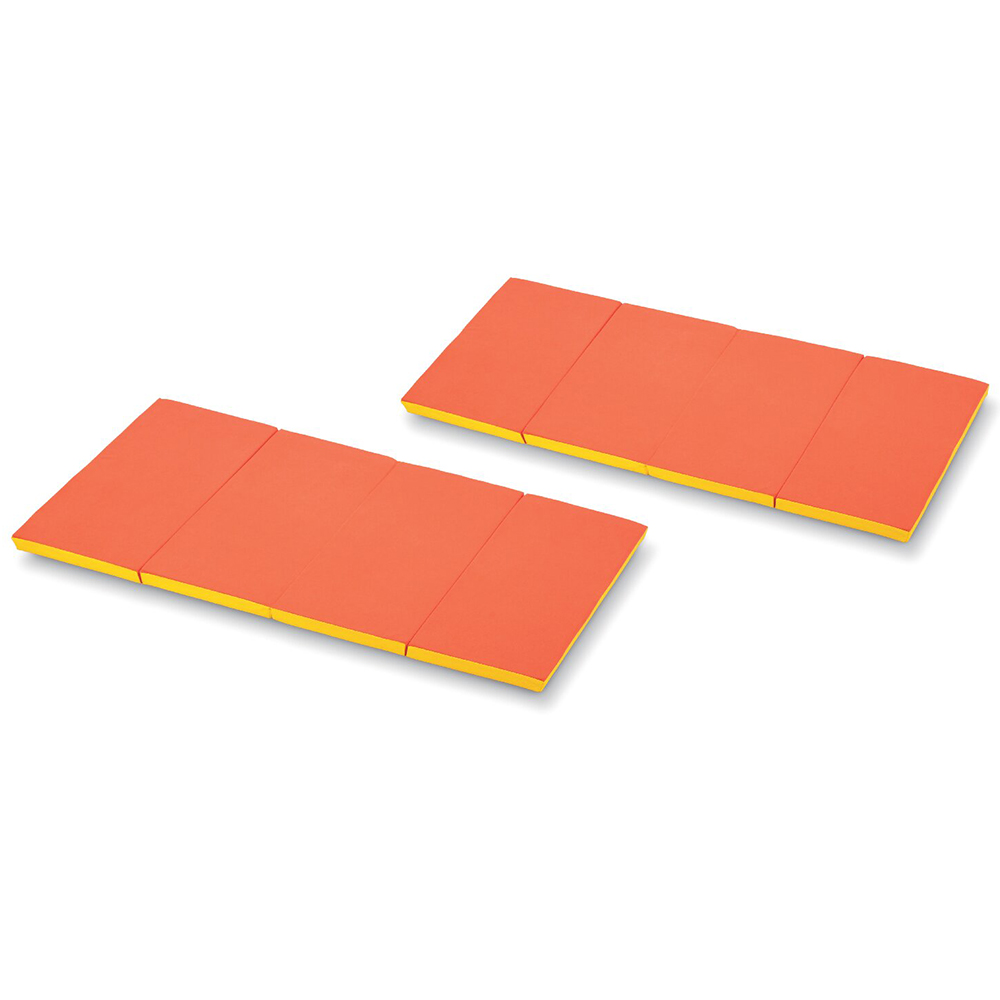 アーケム 高反発キッズマットレス 2枚セット(オレンジ)