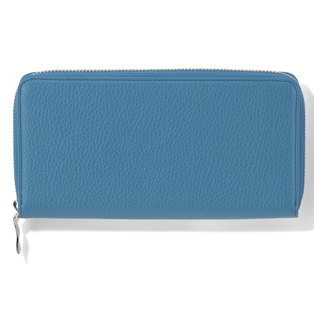 カルクル ラウンド長財布(ブルー)