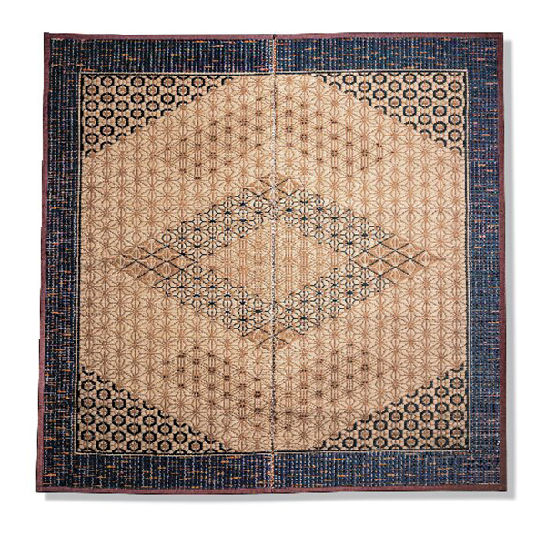 い草ラグ 和柄(ブラウン)