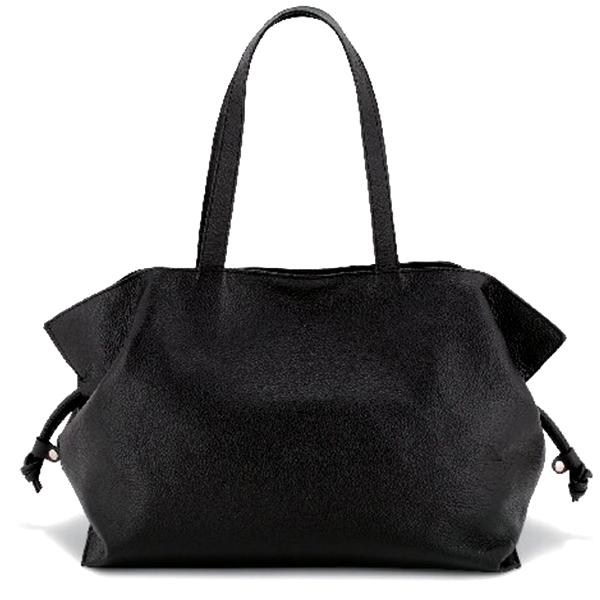 レザー巾着トートバッグ