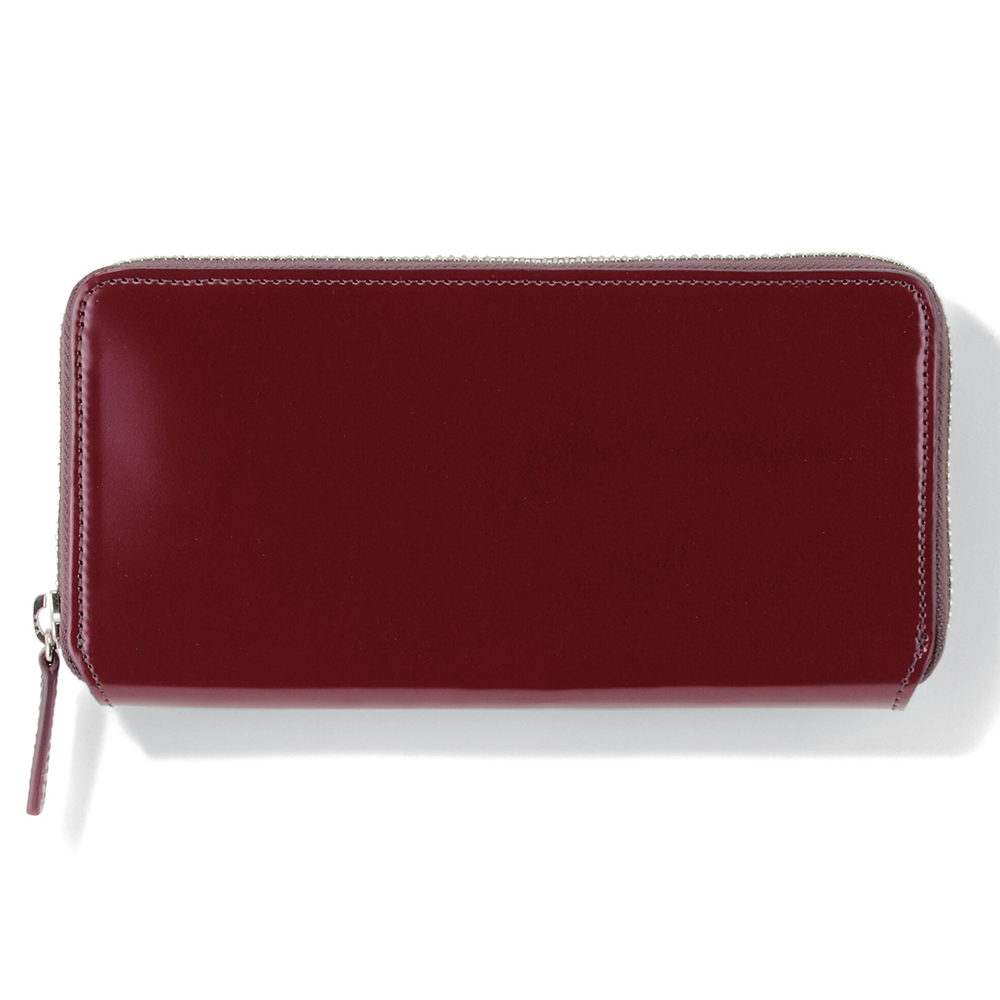 プレリー1957 紳士コードバン革ラウンドファスナー財布(ダークブラウン)