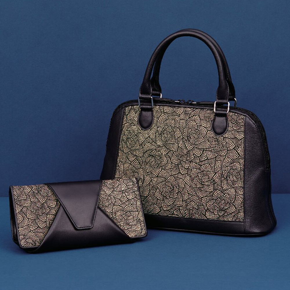 印伝 手提げバッグ・財布セット