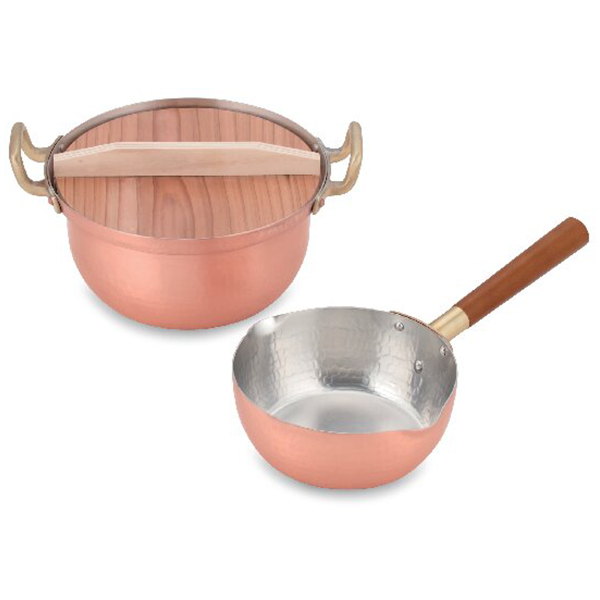 純銅鎚目文 鍋セット