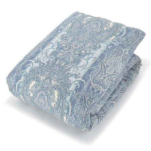 オゾン加工両面プリント羽毛掛けふとん(ブルー)