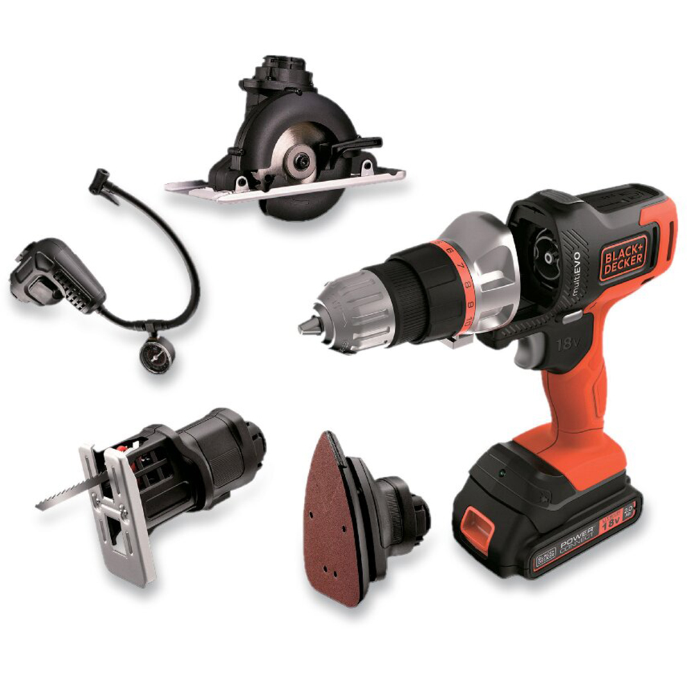 ブラックアンドデッカー 18Vリチウムマルチツール5in1セット