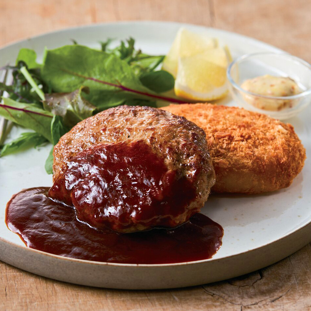 黒毛和牛ハンバーグ＆ポテトコロッケ