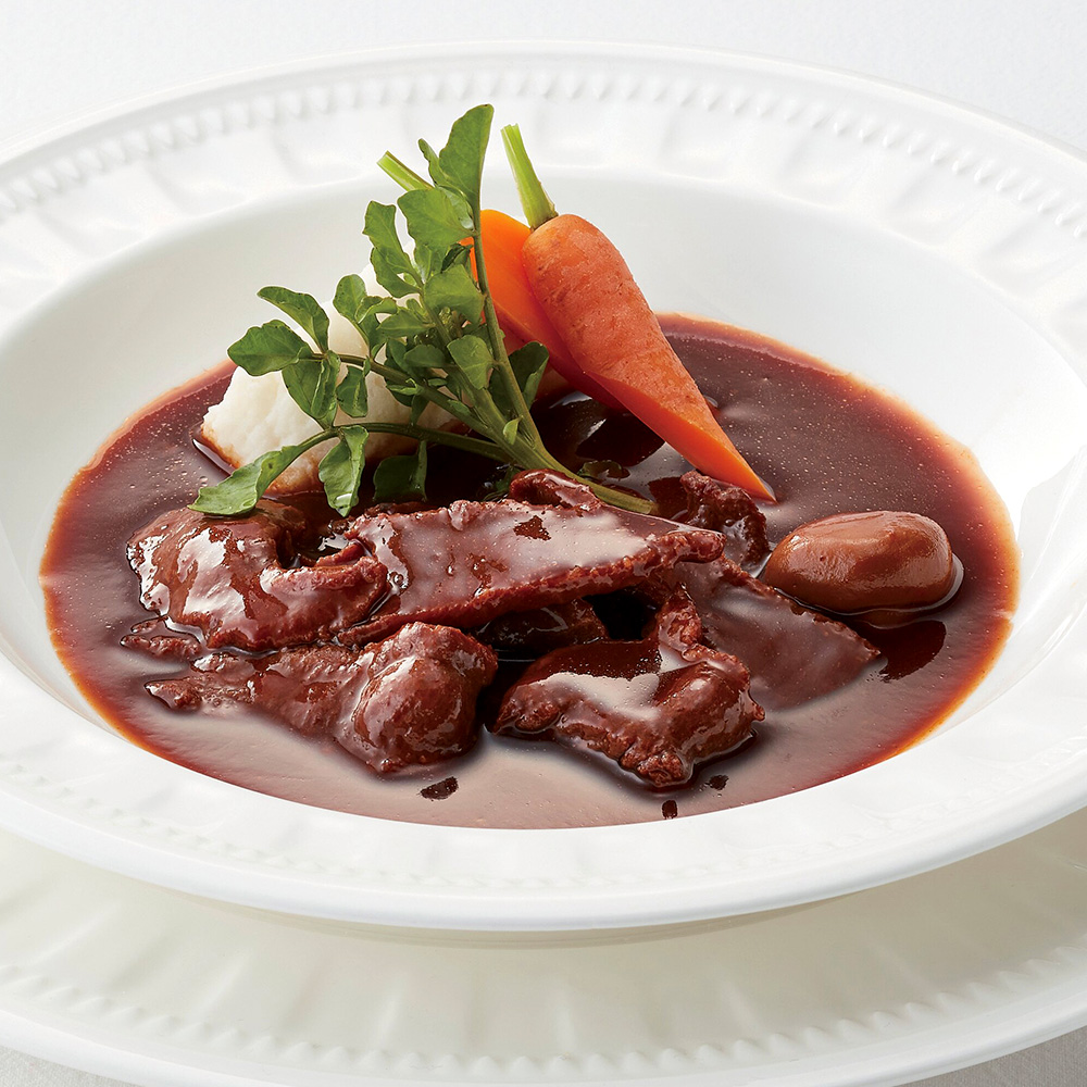 赤ワイン仕立て 牛タンシチュー
