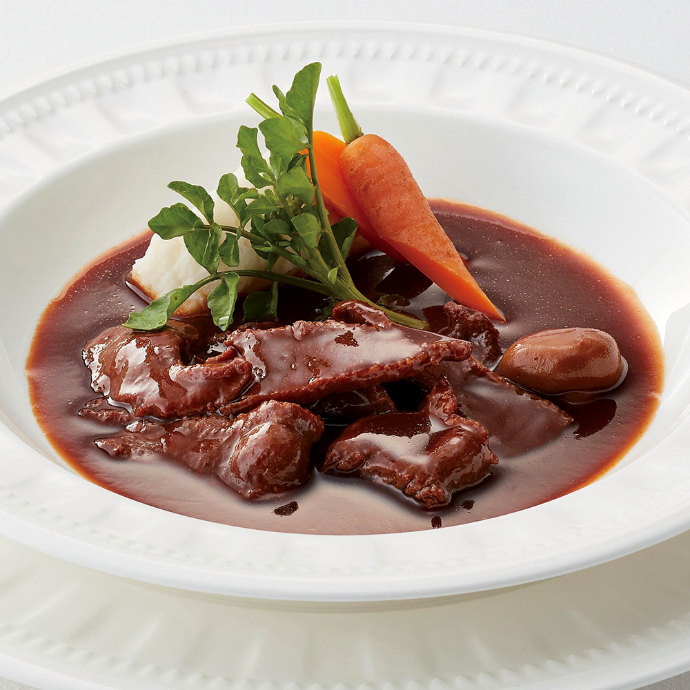 赤ワイン仕立て 牛タンシチュー