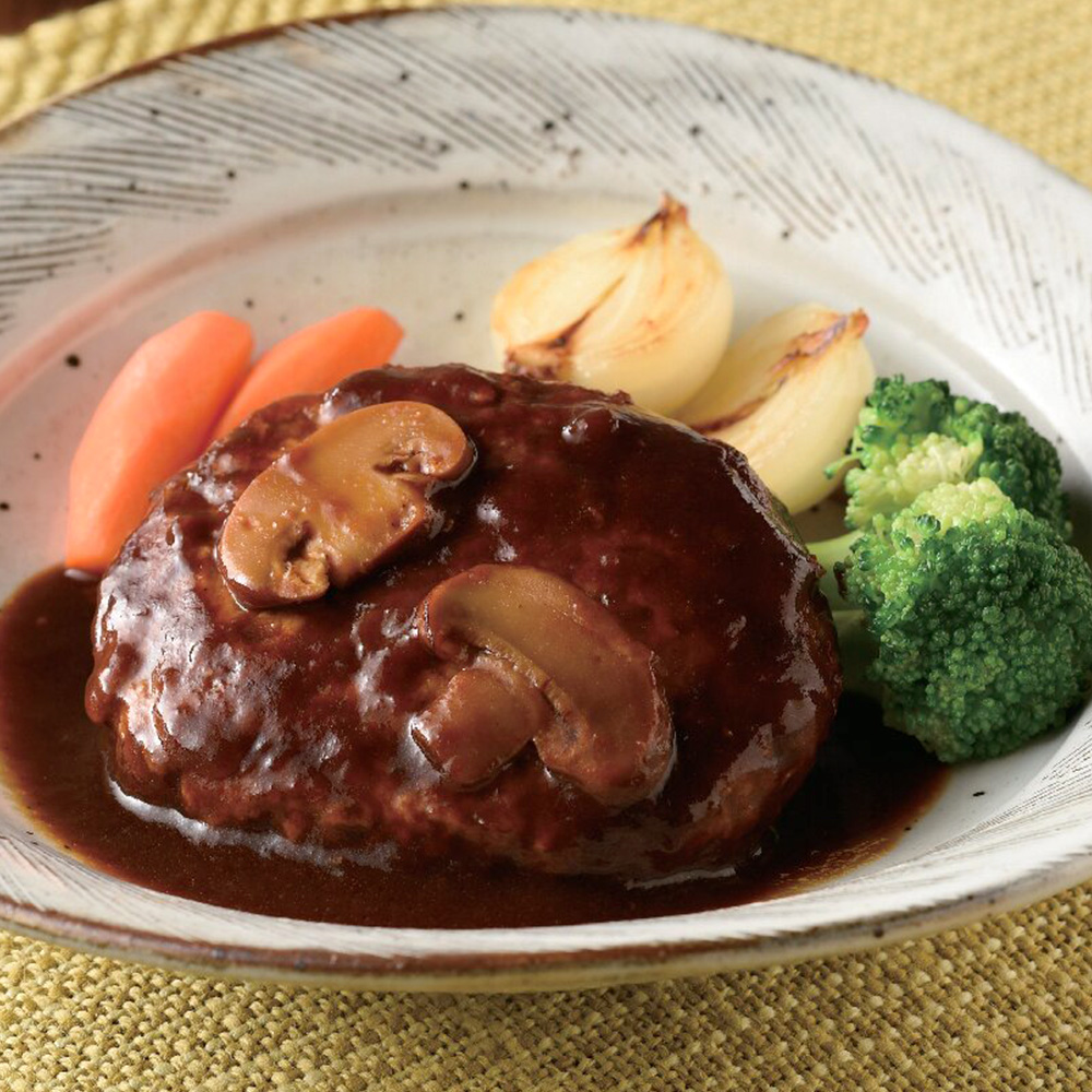 こだわりソースの煮込みハンバーグ