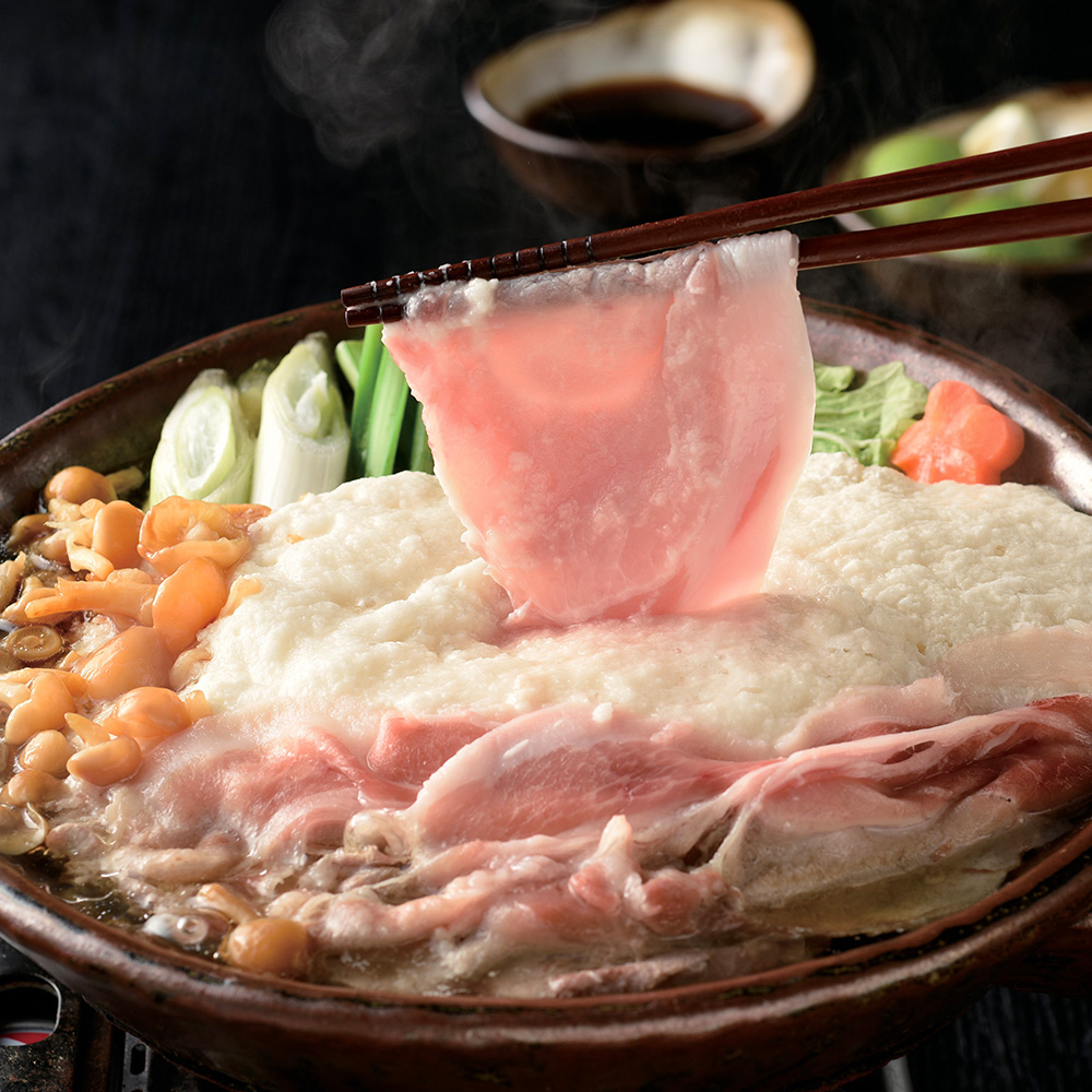 鹿児島県産黒豚　とろろ鍋
