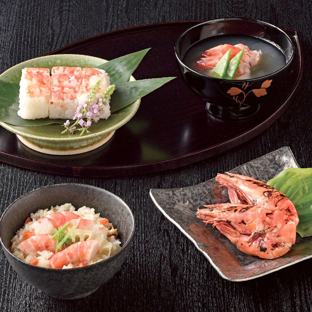 日本のおいしいお料理　足赤海老料理