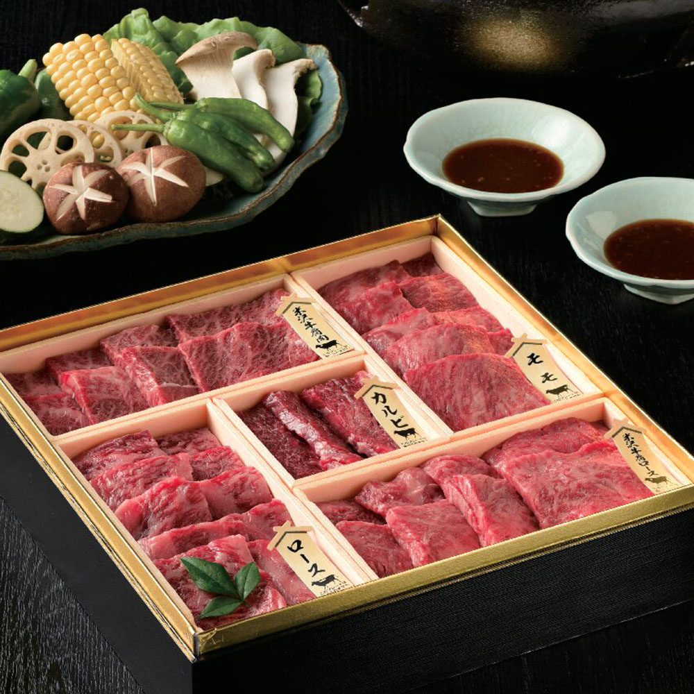 米沢牛・鹿児島県産黒毛和牛　焼肉用詰合せ御膳
