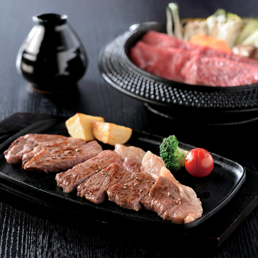 黒毛和牛　ステーキ・すき焼きセット