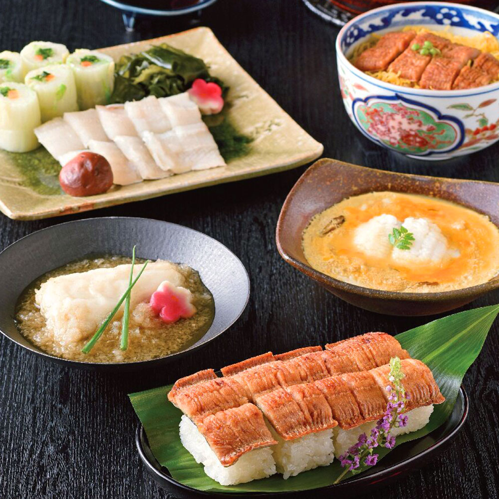 日本のおいしいお料理　日本料理店の鱧しゃぶと鱧料理詰合わせ