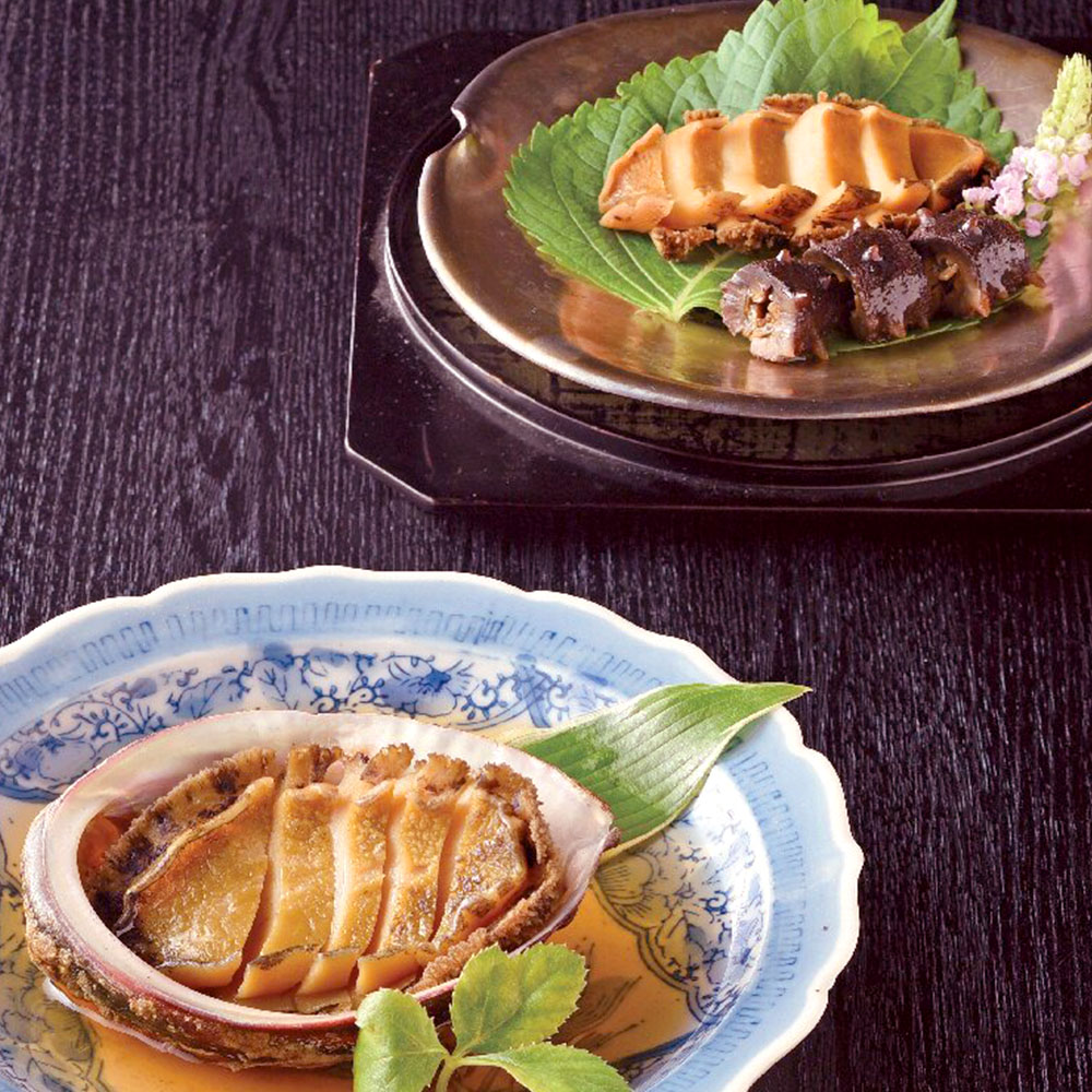 日本のおいしいお料理　天然あわびの中華料理