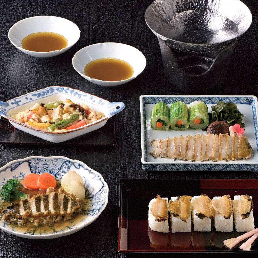 日本のおいしいお料理　天然あわびしゃぶと　天然あわび和洋割烹料理
