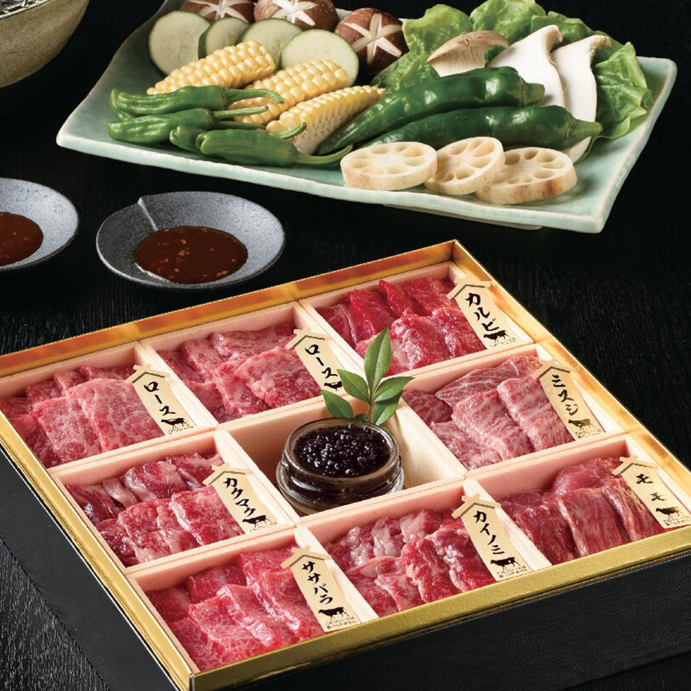 鹿児島黒牛・キャビア焼肉用　詰合せ御膳