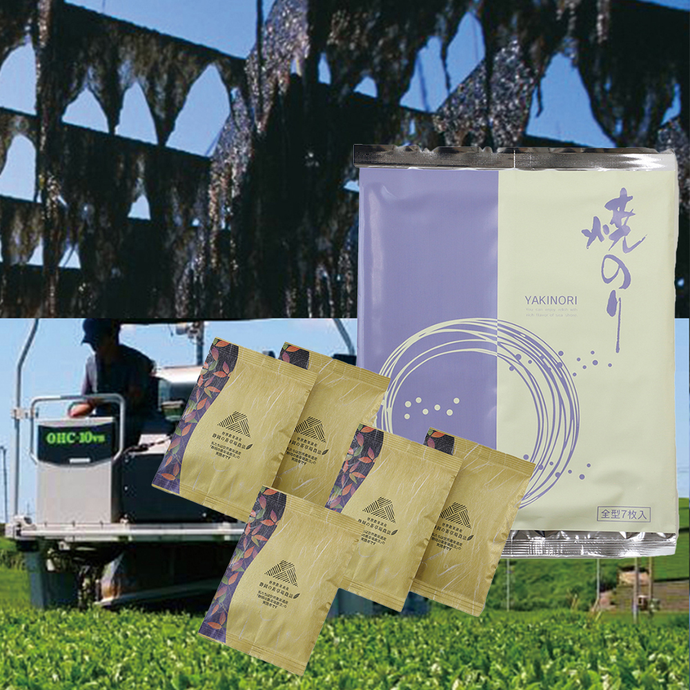 特選有明海苔＆世界農業遺産茶詰め合わせ