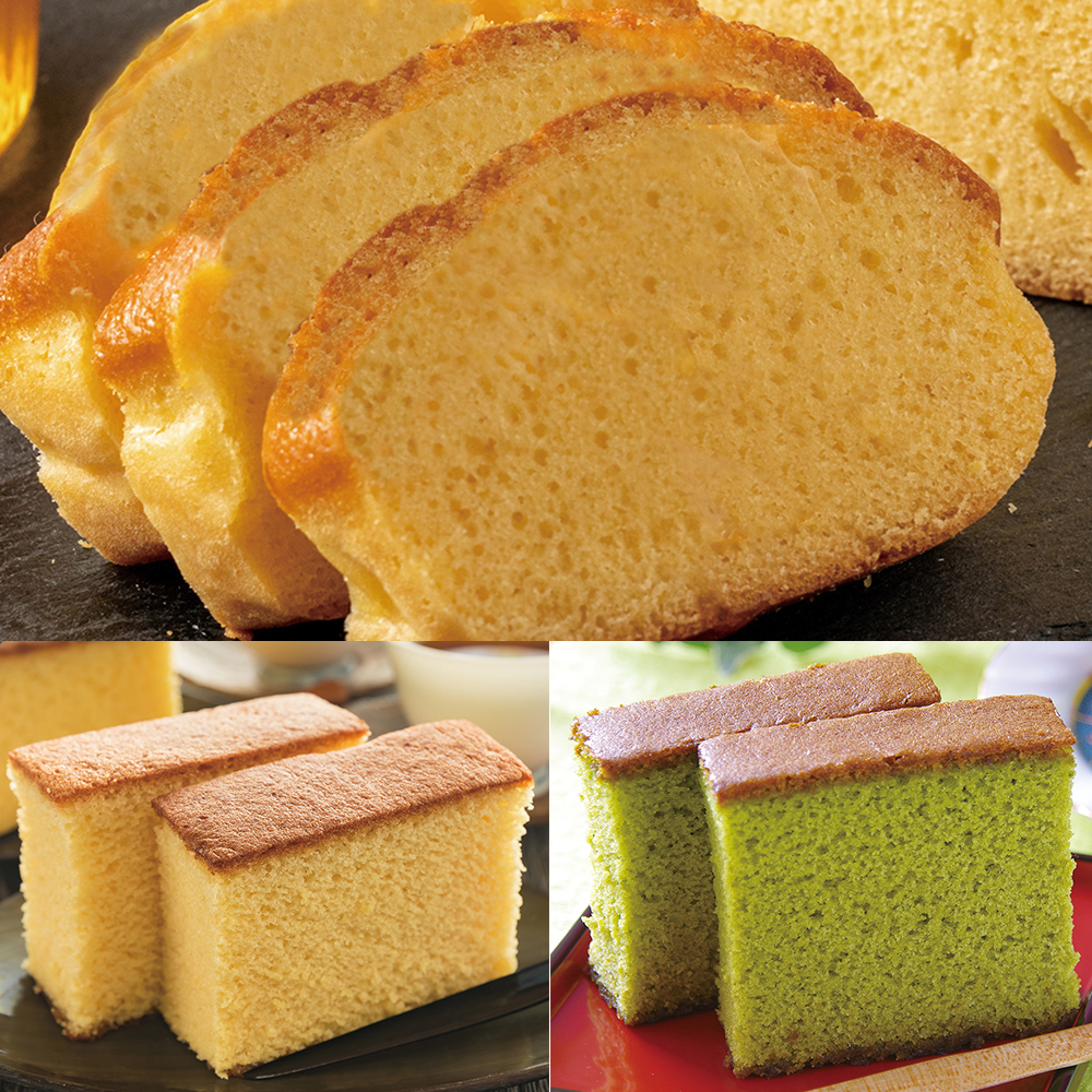 三ケ日みかんパウンドケーキ＆和三盆カステラ＆抹茶カステラ