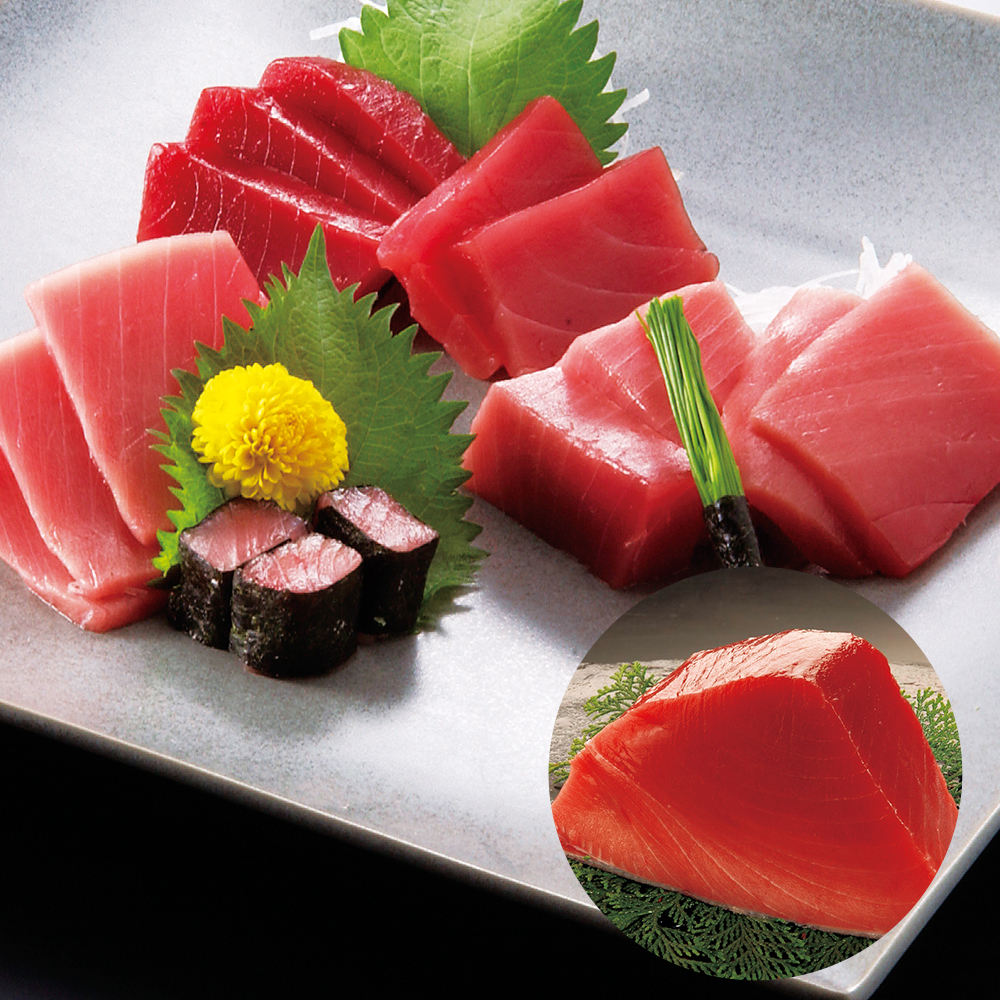 天然南マグロ赤身＆中トロ刺身セット