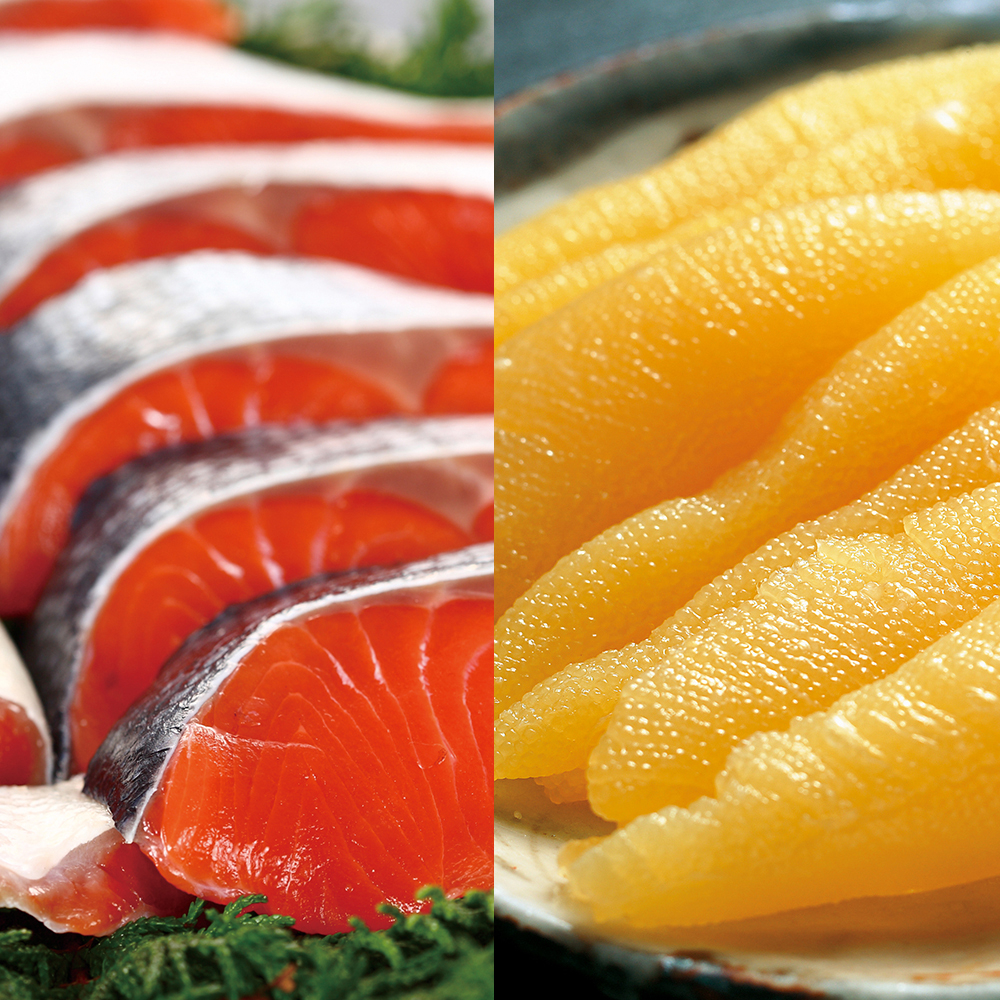 紅鮭＆塩数の子