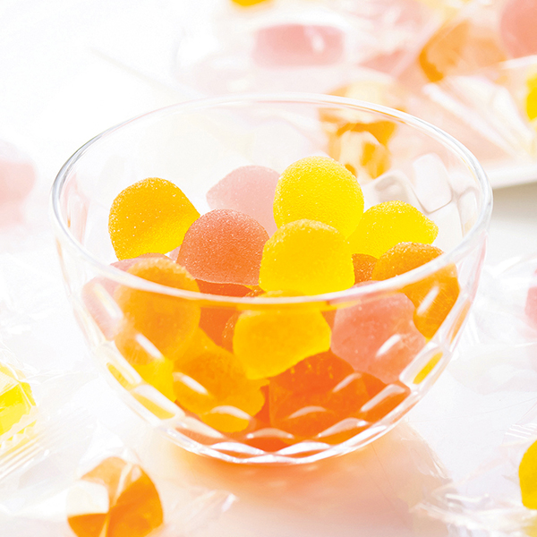 屋久島の果汁を使用した3種ゼリー