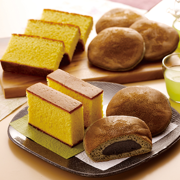 「杉谷本舗」長崎かすてらと黒ごまどら焼き詰合せ