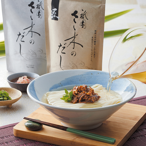 ｢祇園さゝ木｣だし と牛しぐれ煮・手延素麺セット