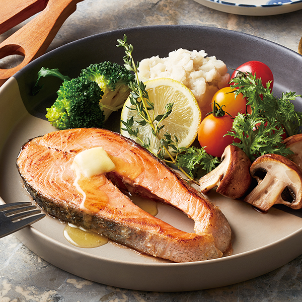 キングサーモンステーキ